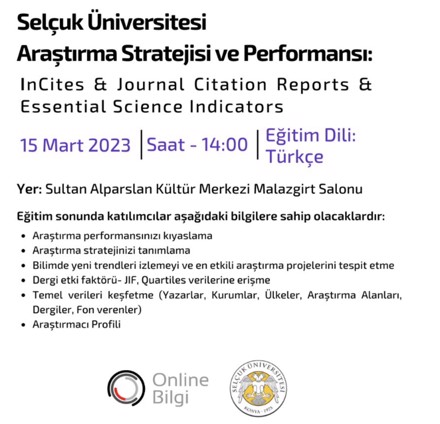 Selçuk Üniversitesi Araştırma Stratejisi ve Performansı